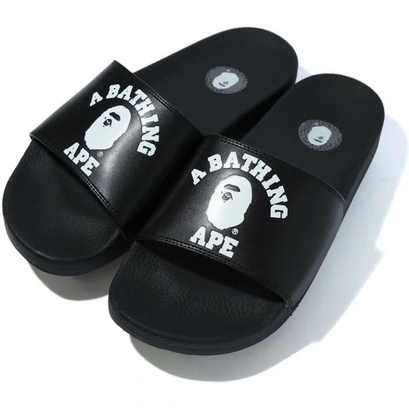 Bape | Shoes | Bape College Slides Size 8 Mens Black | Poshmark display picture 3